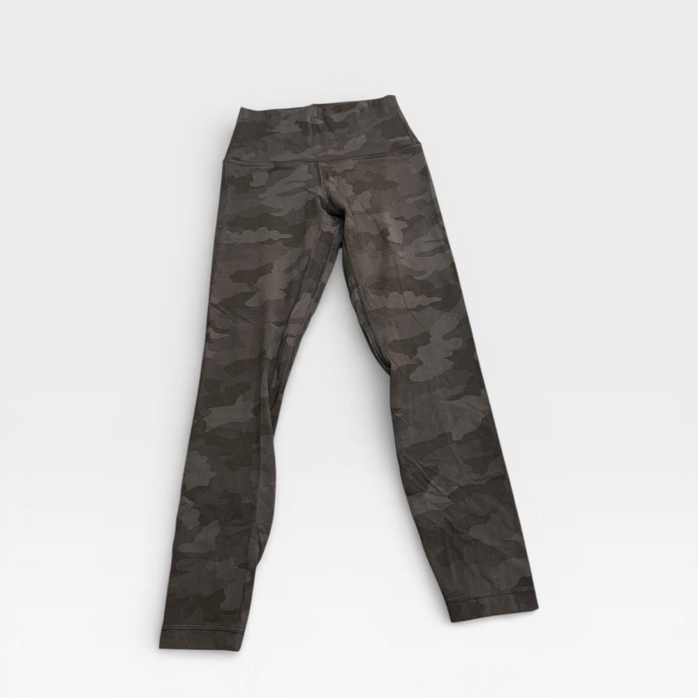 Lululemon Wonder Under Black Camo Leggings size 4
